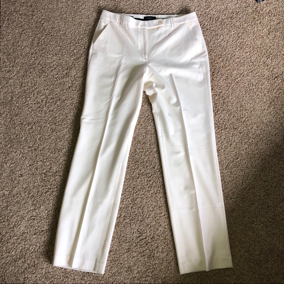 talbots winter white pants